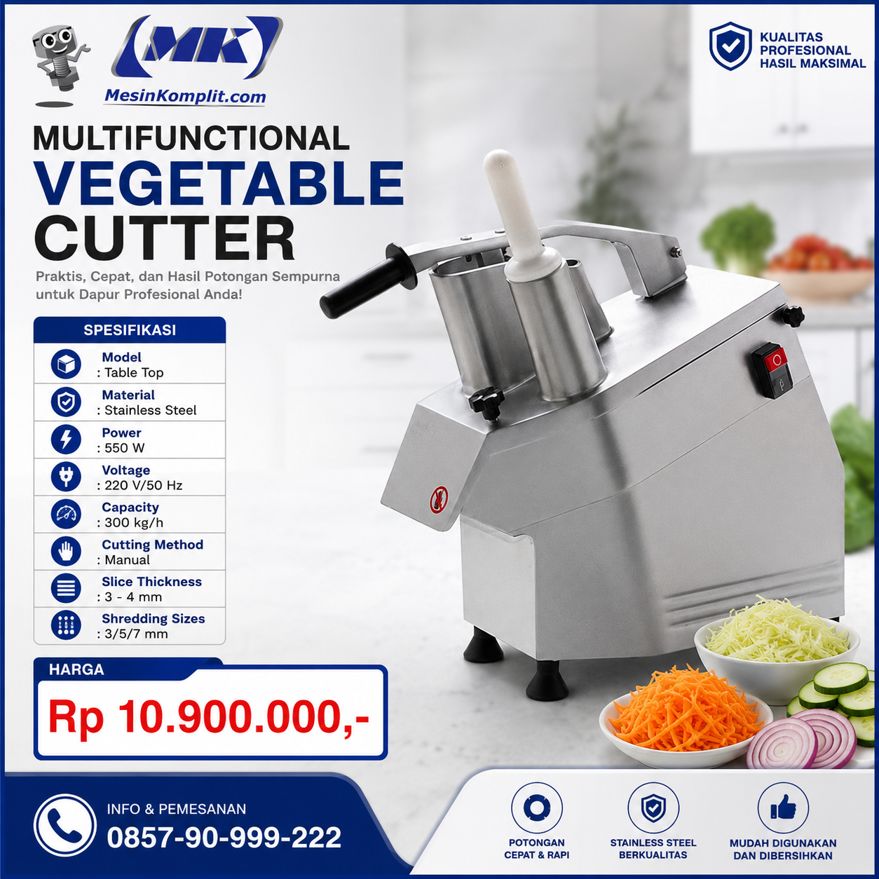 Mesin Pemotong Sayur & Bu...